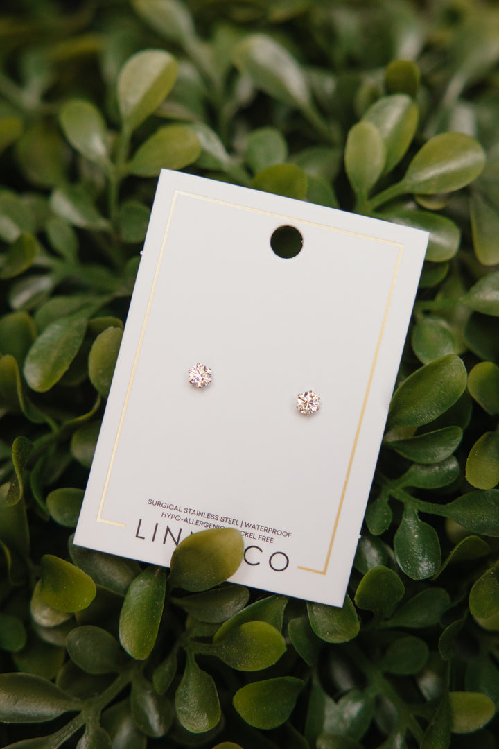 Helen Stud Earrings In Silver