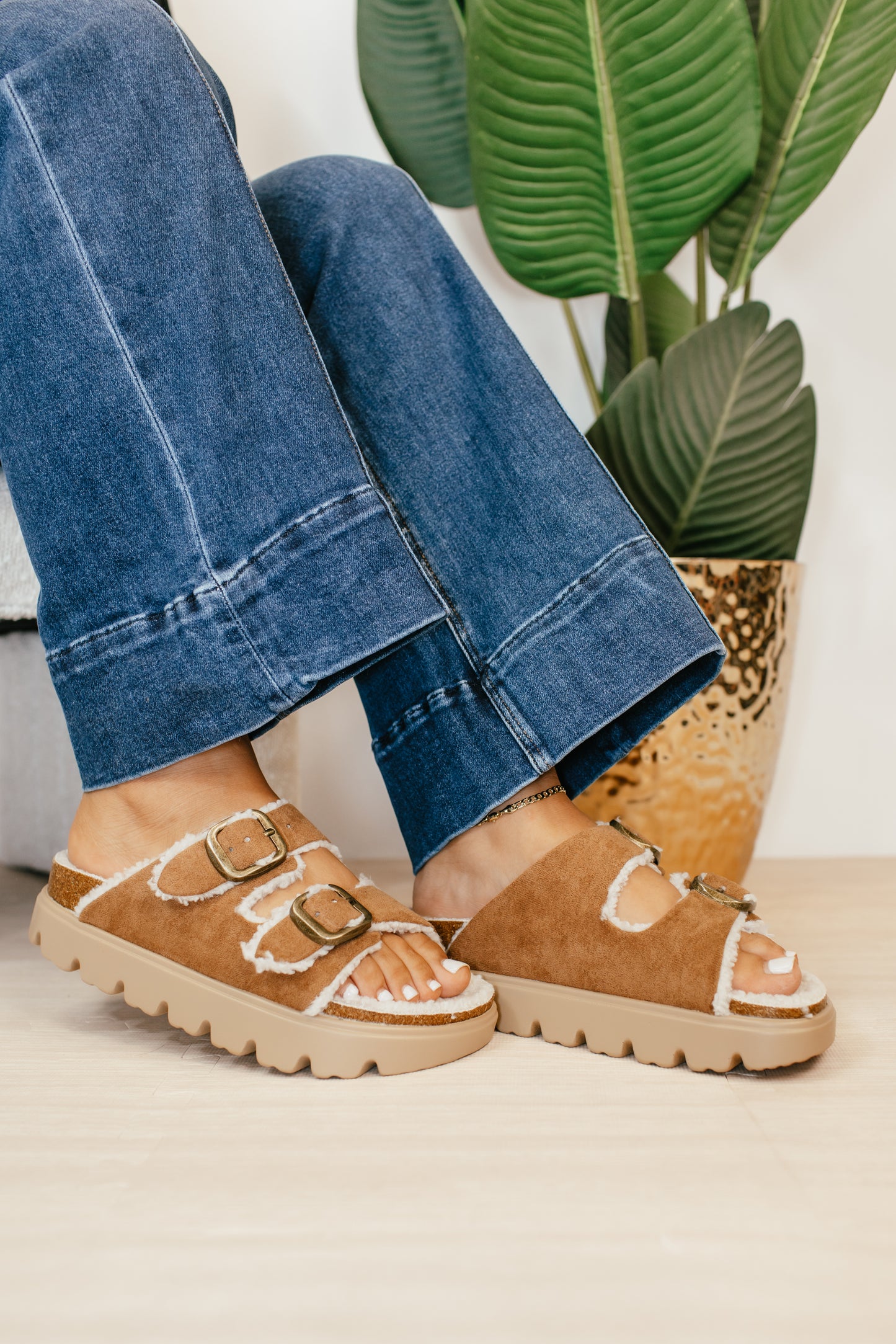 Corky's Tobacco Faux Suede Hearsay Sandals
