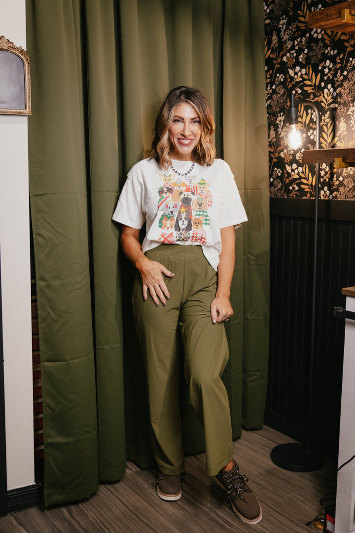 On The Agenda Pants In Khaki Green