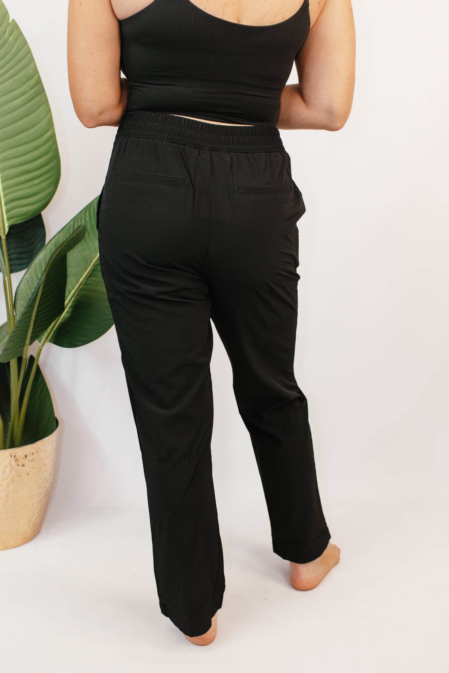 City Chic Tapered Black Trousers