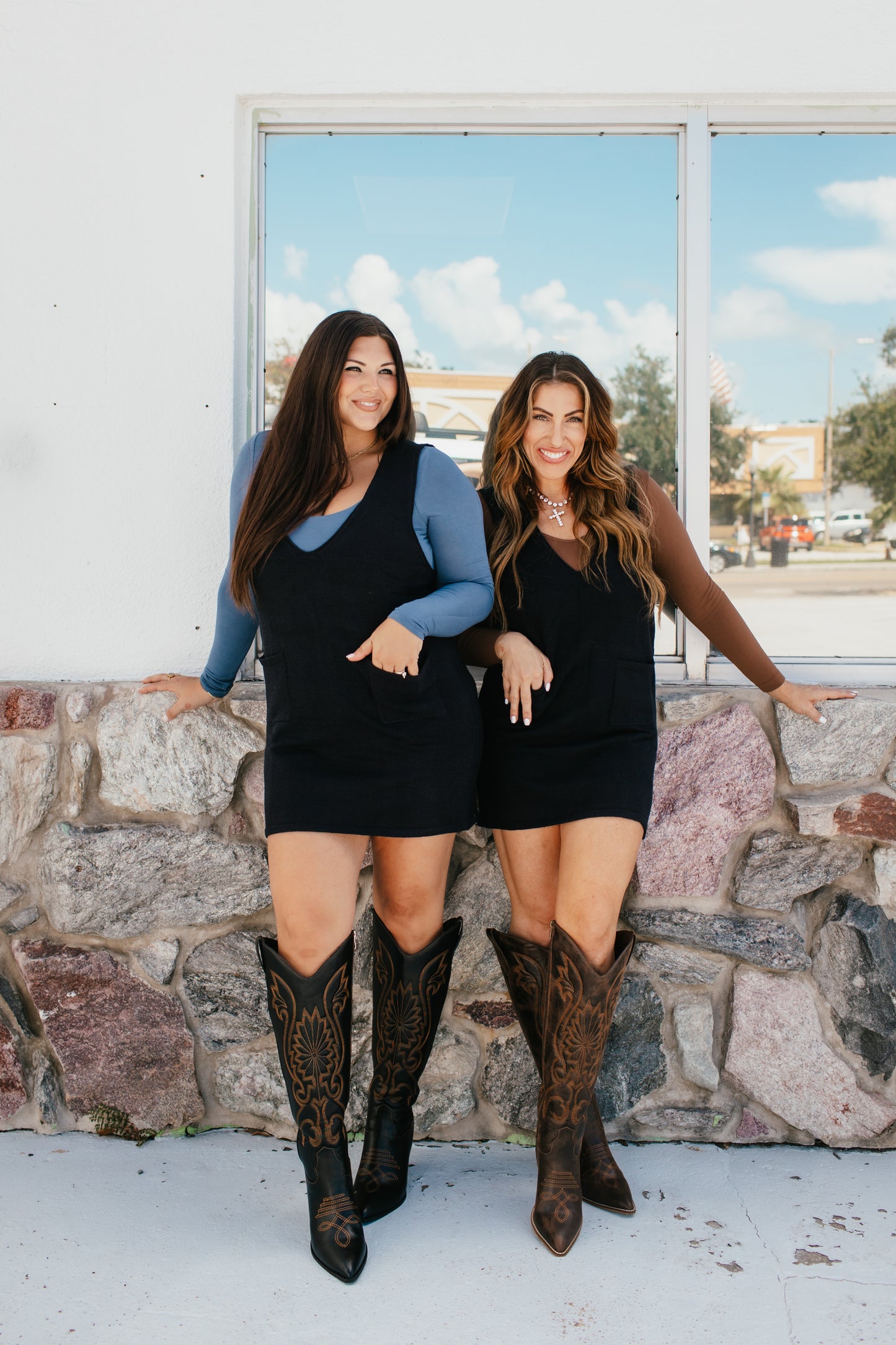 Layer Up Pocket Knit Dress