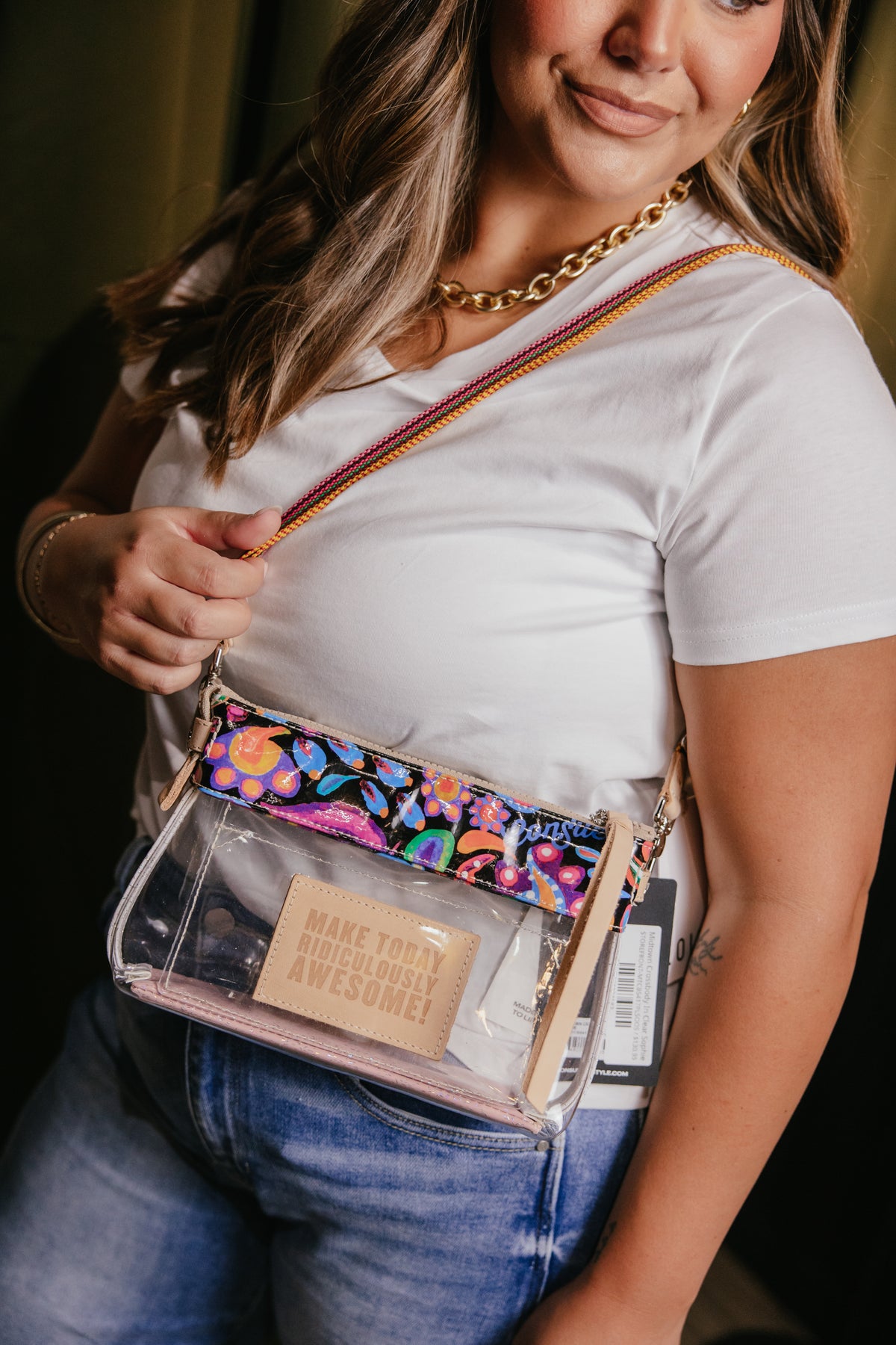 Midtown Crossbody In Clear Sophie