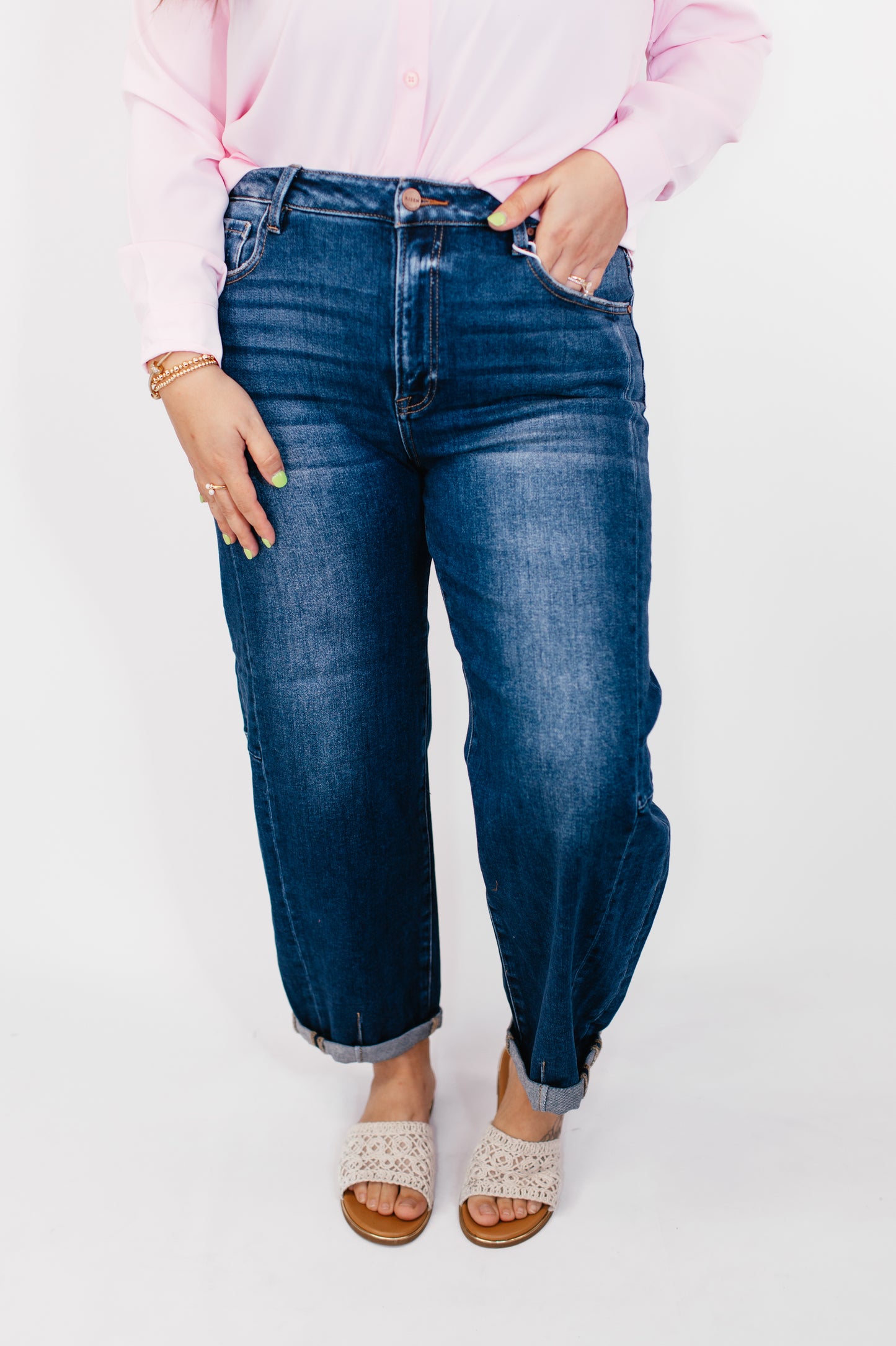 Blue Hour Barrel Jeans
