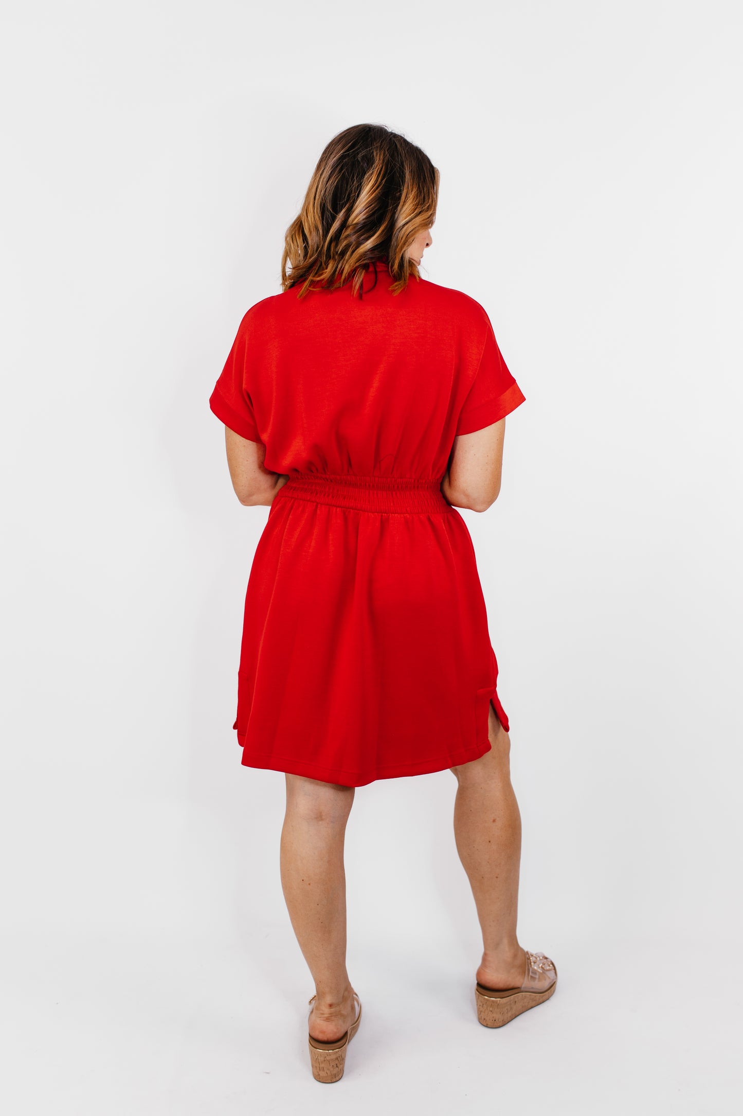 Zipped and Cinched Dress