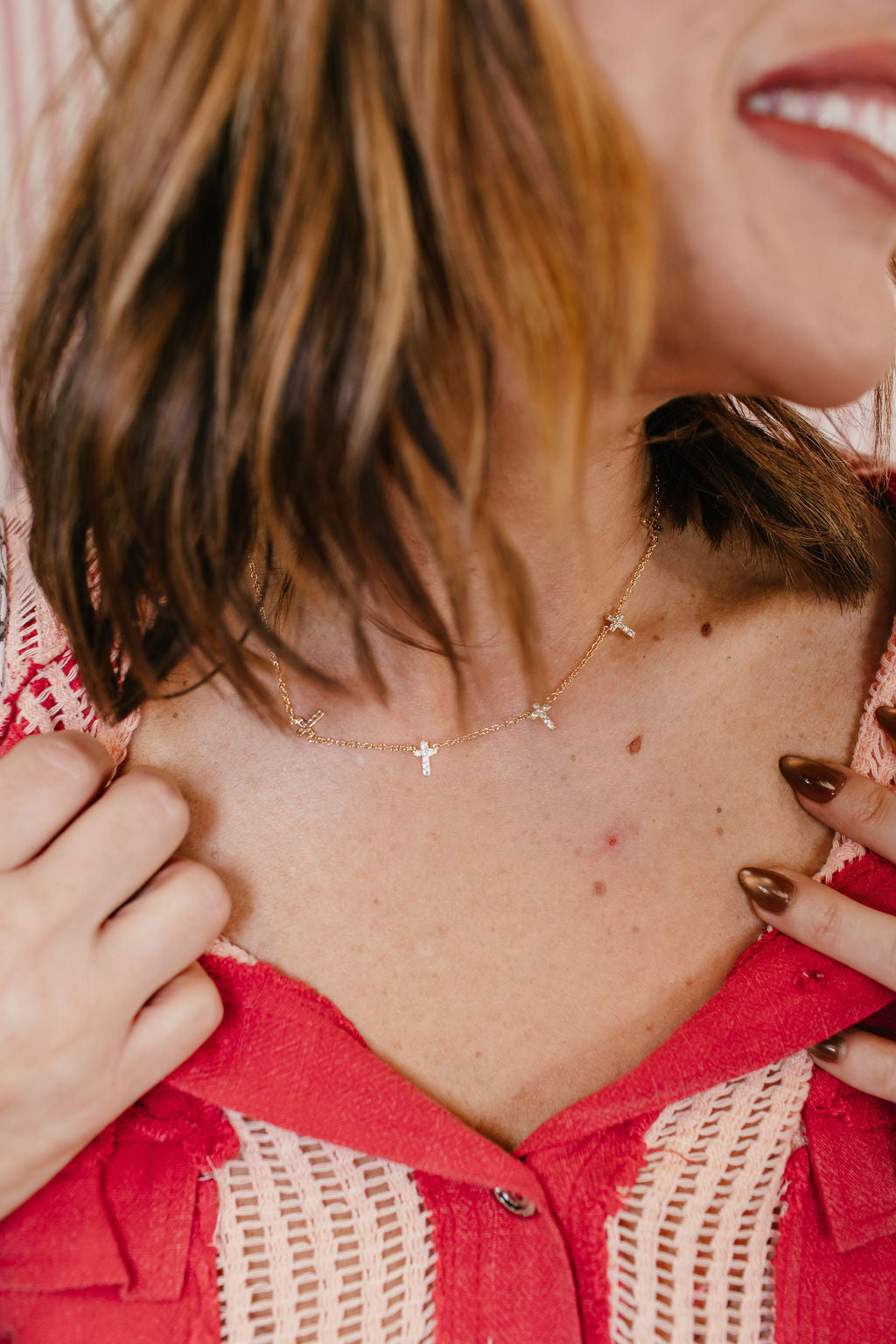 Faith Drops Necklace N Gold