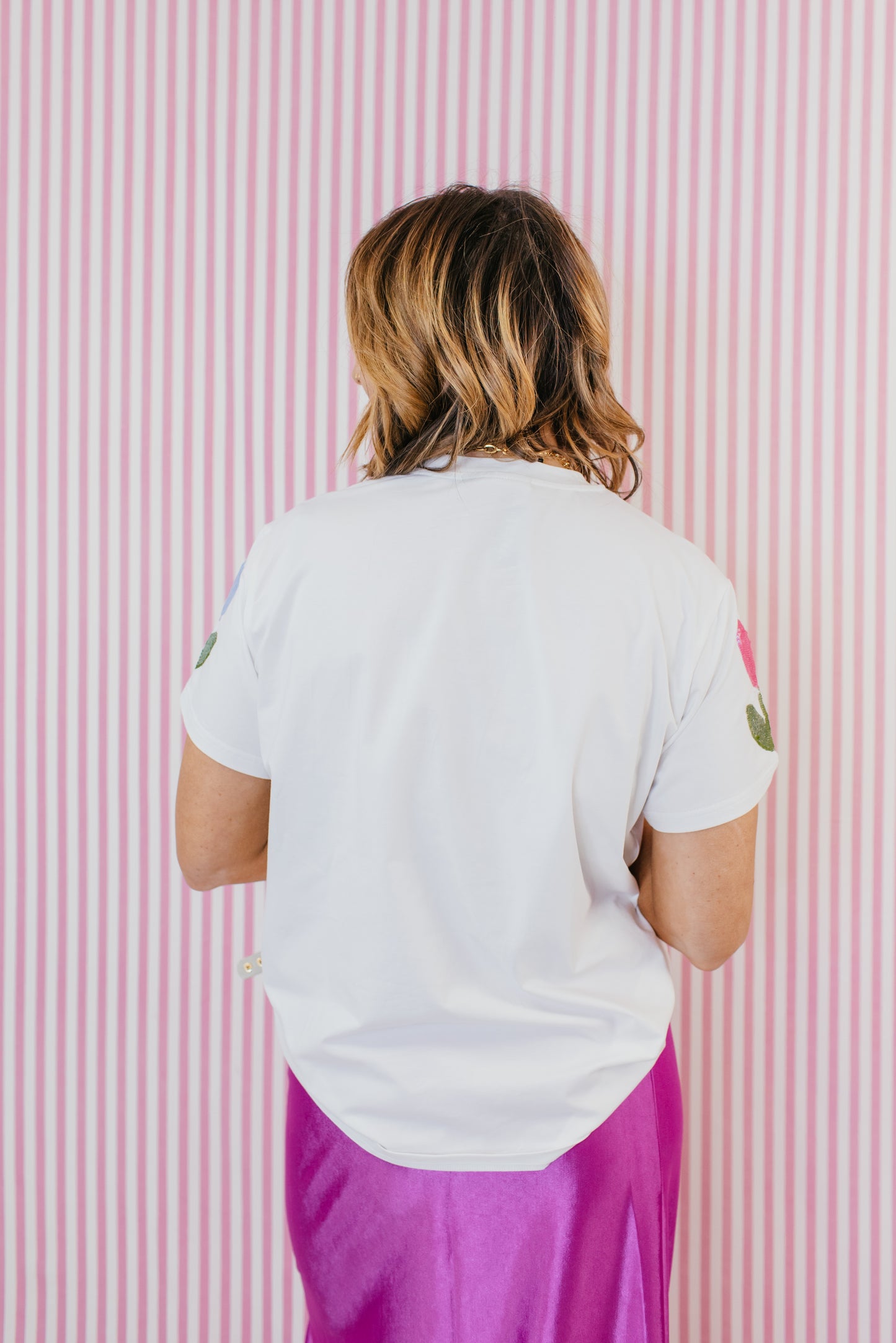 Fresh Tulips Sparkle Tee by Brianna Cannon