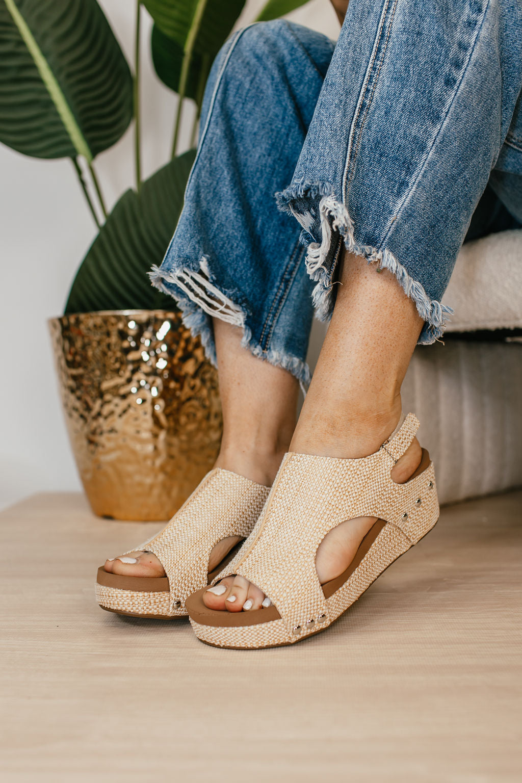Corky's Raffia Volta II Sandals