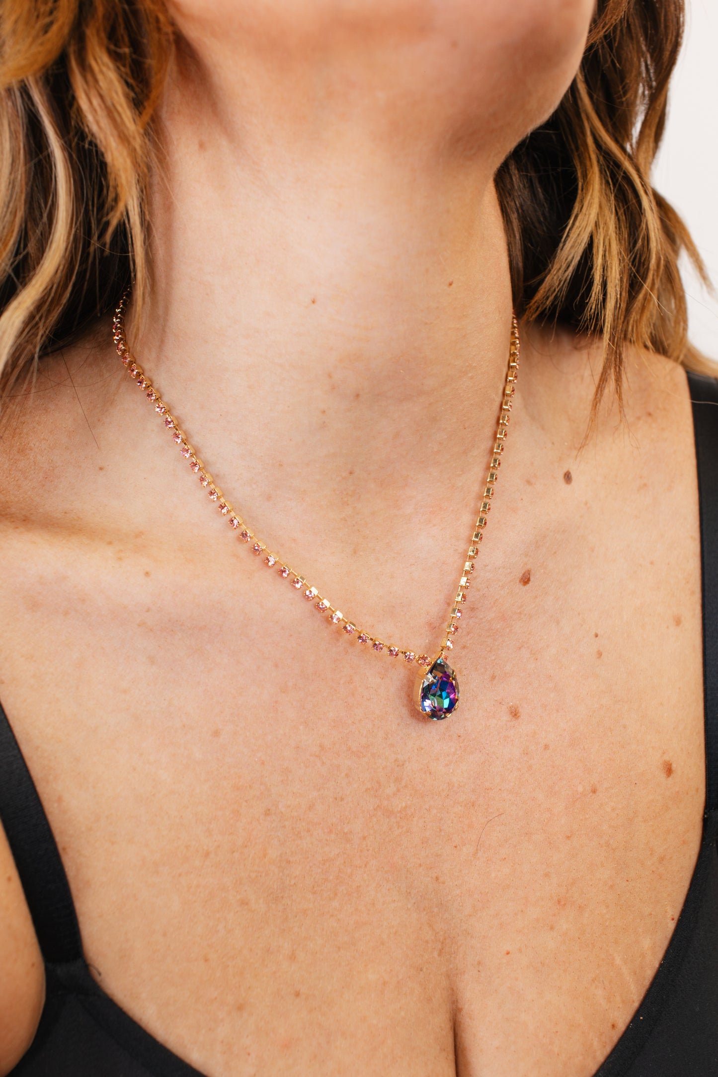 Tova Milli Necklace in Light Rose/ABV Volcano