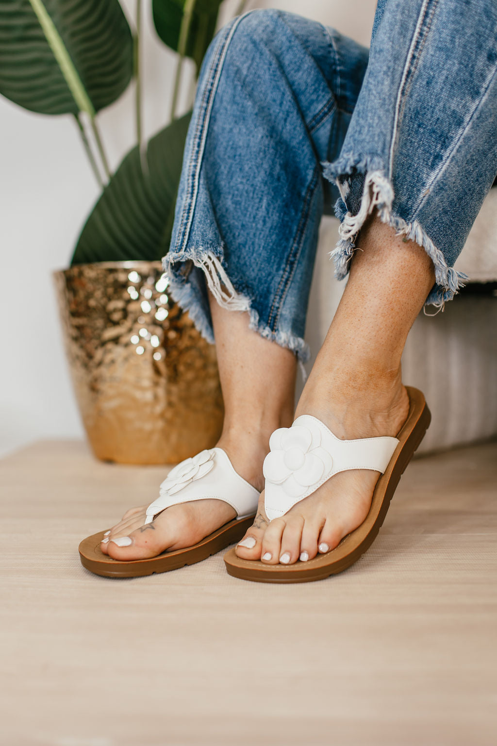 Corky's White So Delish Sandals
