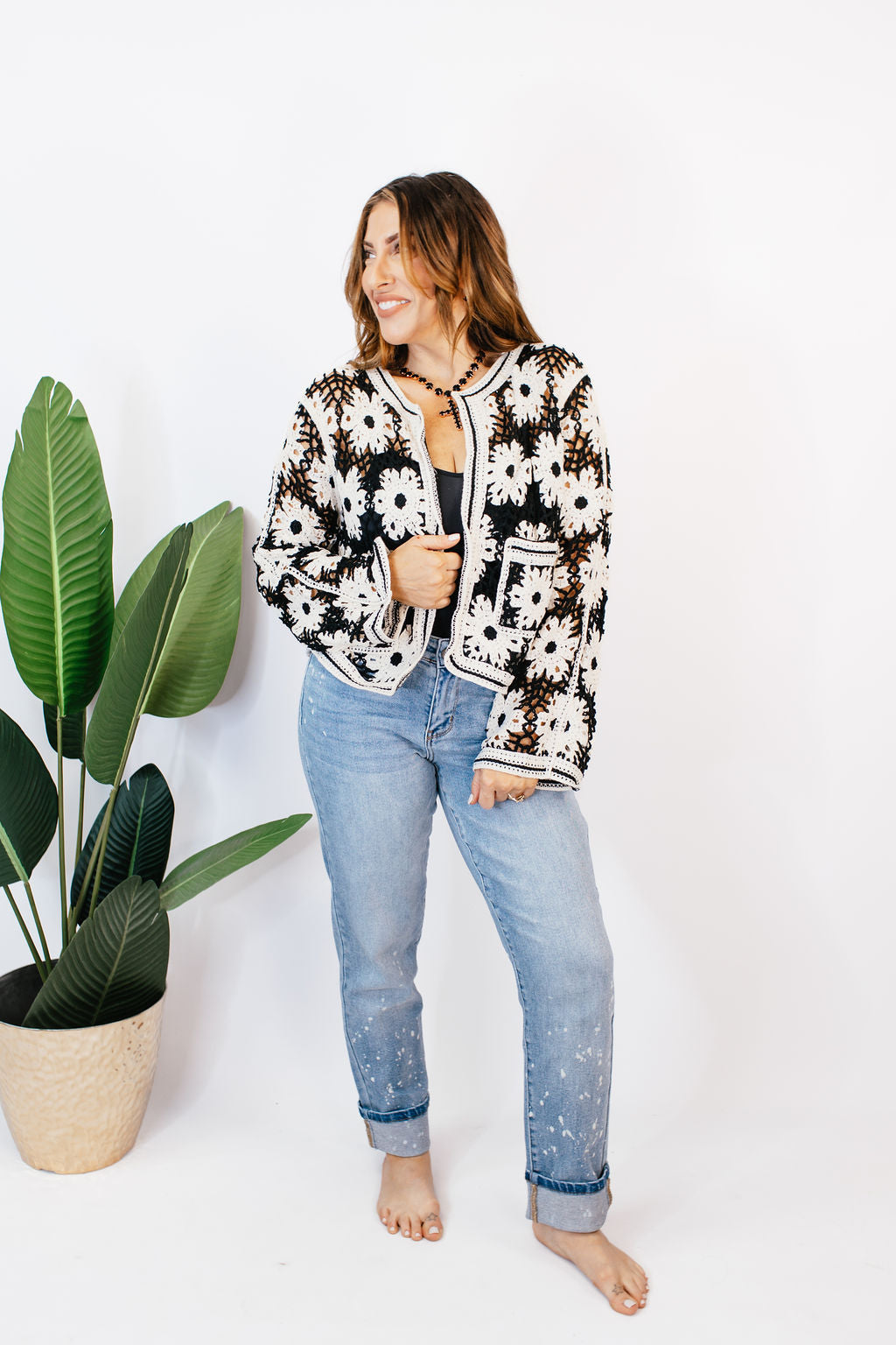 Crop & Crochet Cardigan
