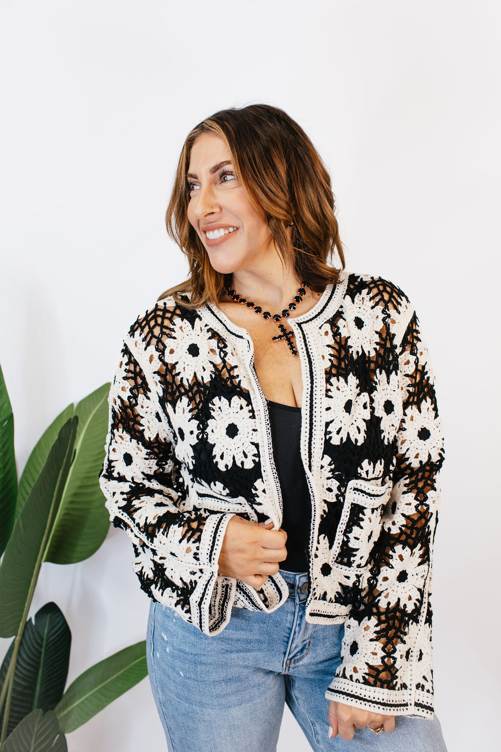 Crop & Crochet Cardigan