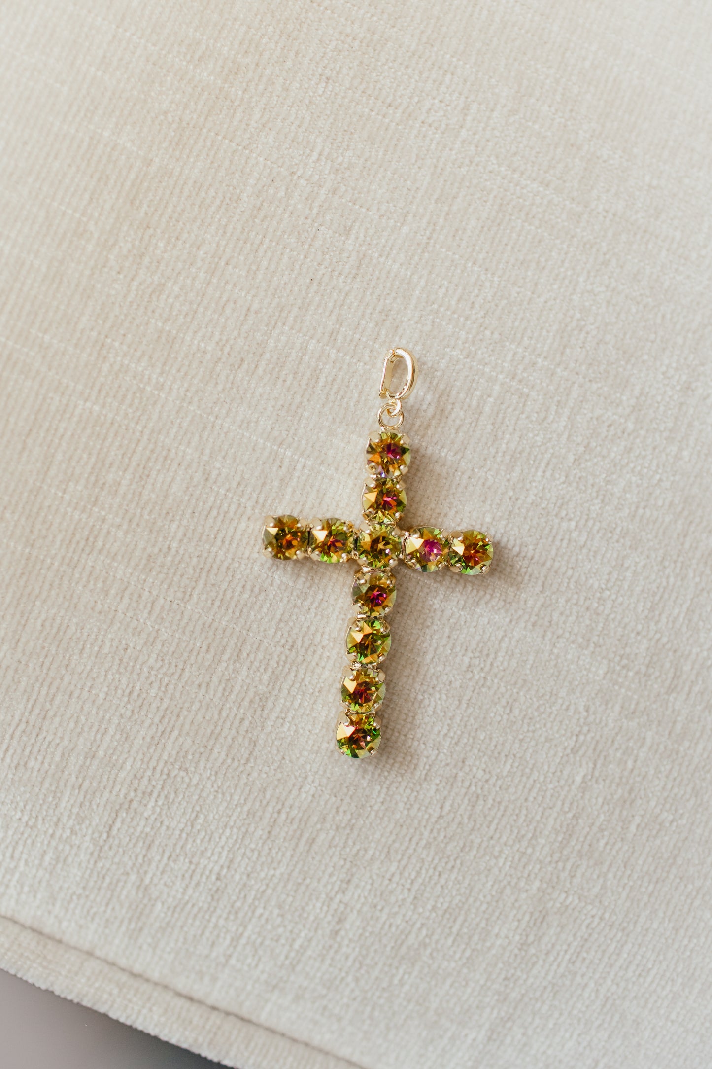Large Cross Charm in Sweet Tart