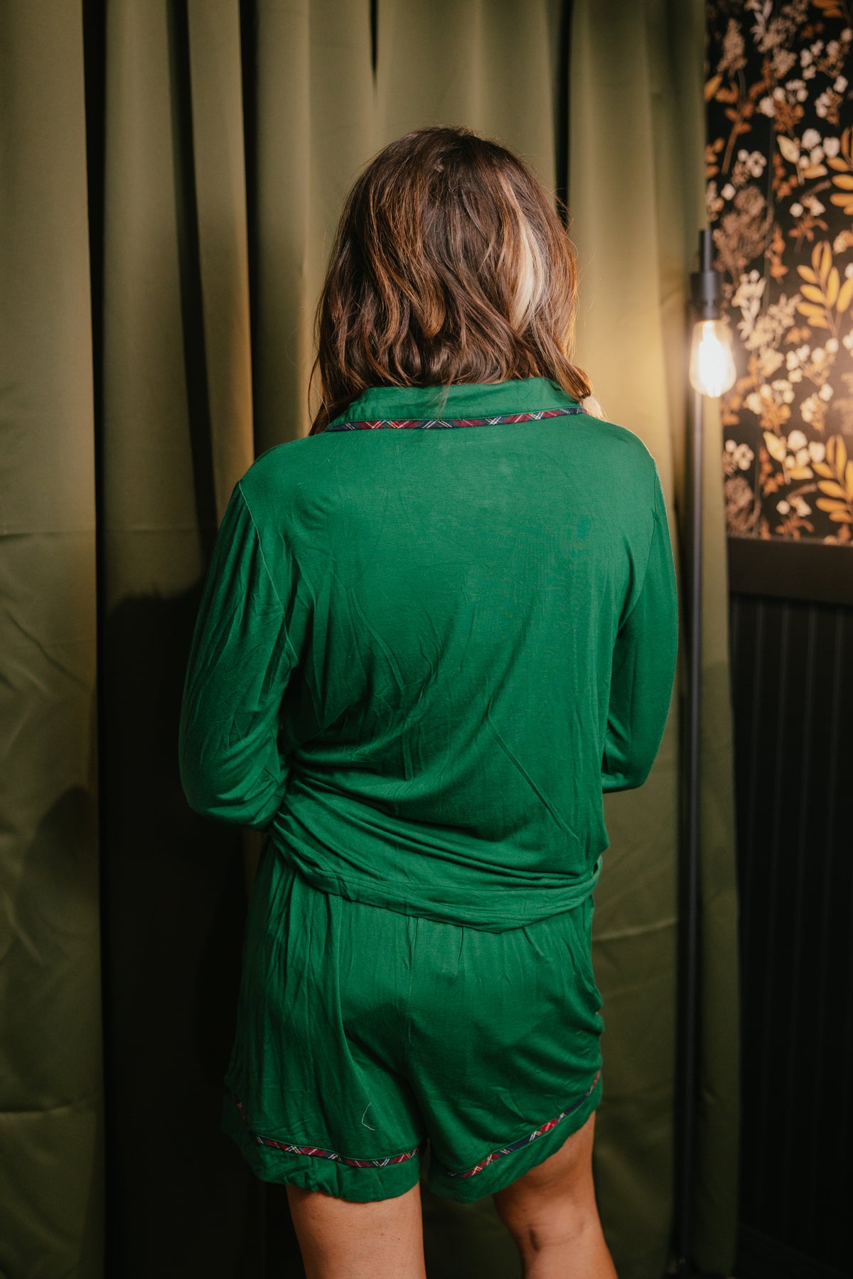 Staying In Lounge Set In Green - Reg & Curvy