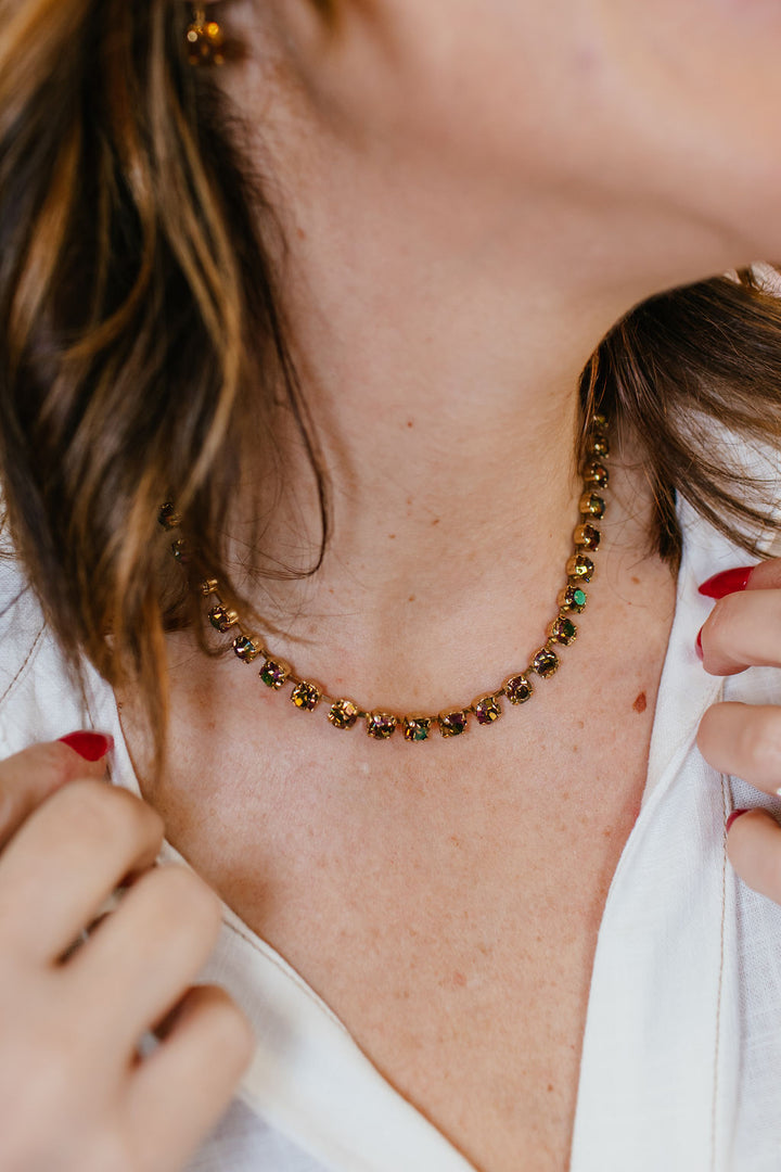 Tova Sarina Necklace In Smoked Topaz Glimmer