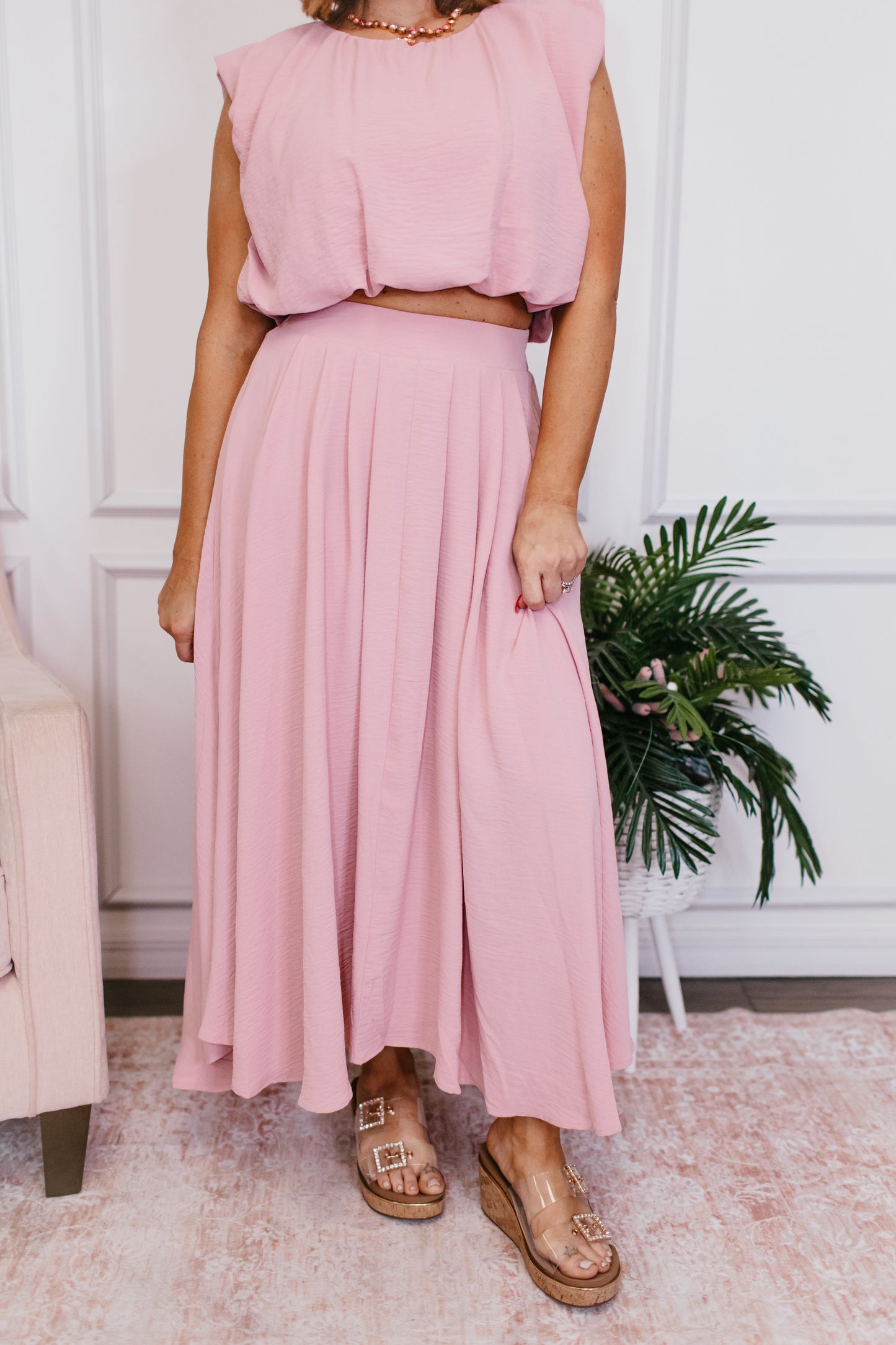 Float On Pleated Skirt- FINAL SALE