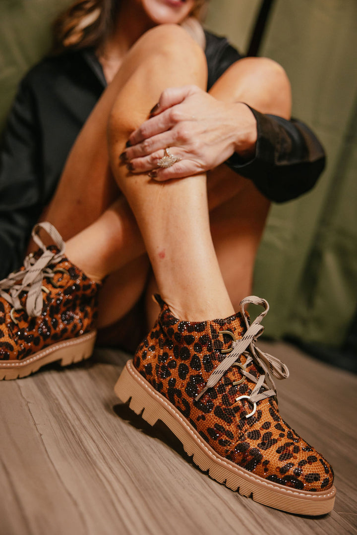 Corky's Leopard Rhinestone Campfire Boots