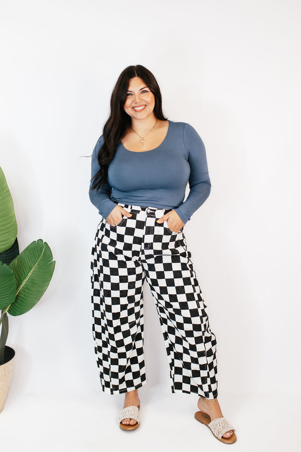 Checker Comfort Pants - Reg/Curvy