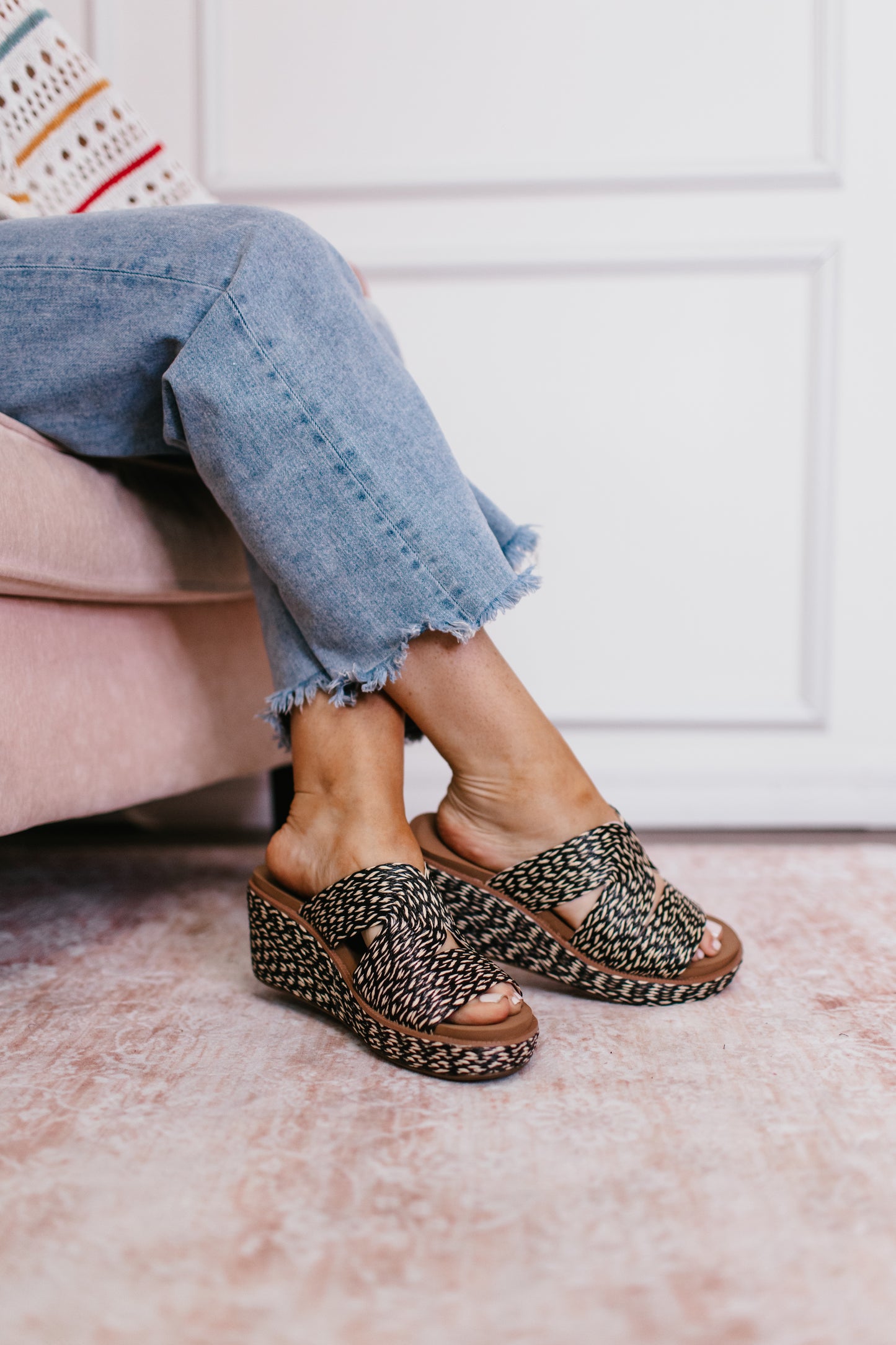 Corky's Black Combo Golden Hour Wedges