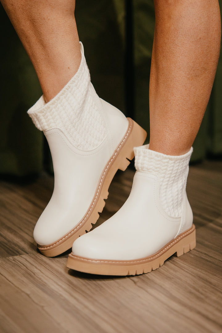 Corky's Ivory Faux Suede Keep Me Warm Boots