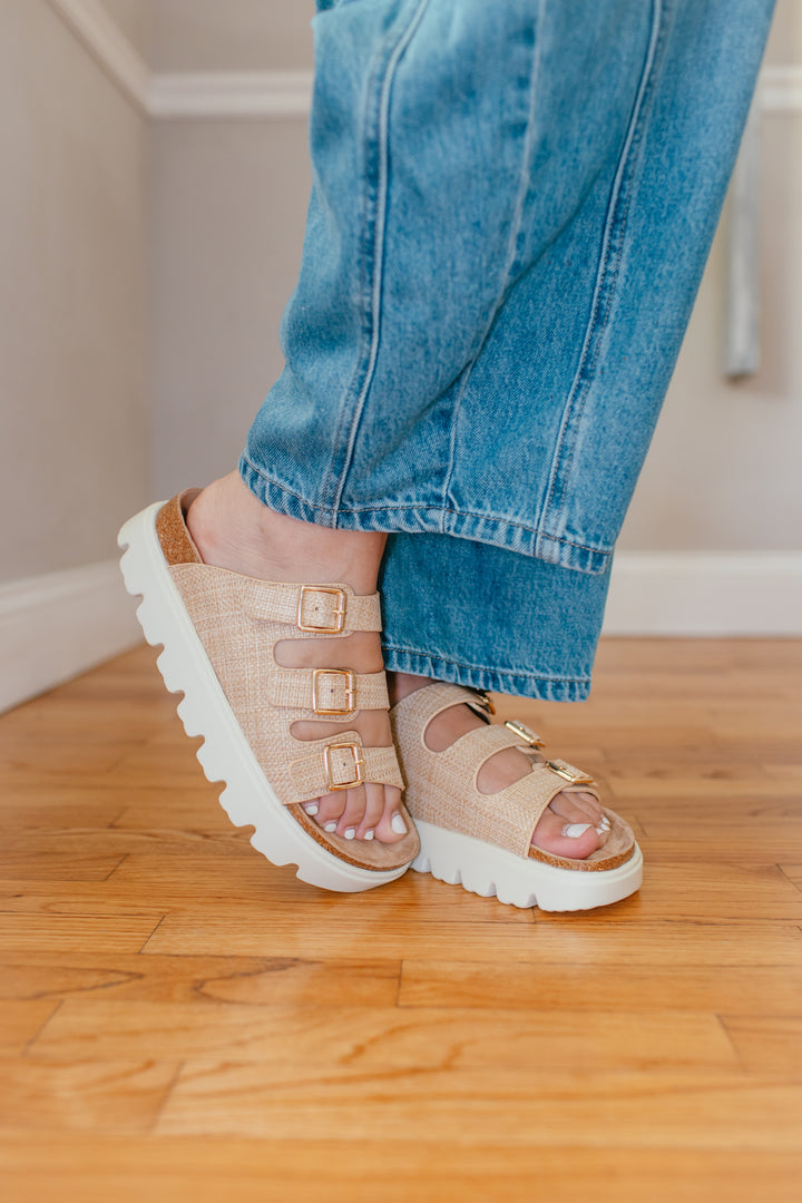Corky's Raffia Threes Company Sandals