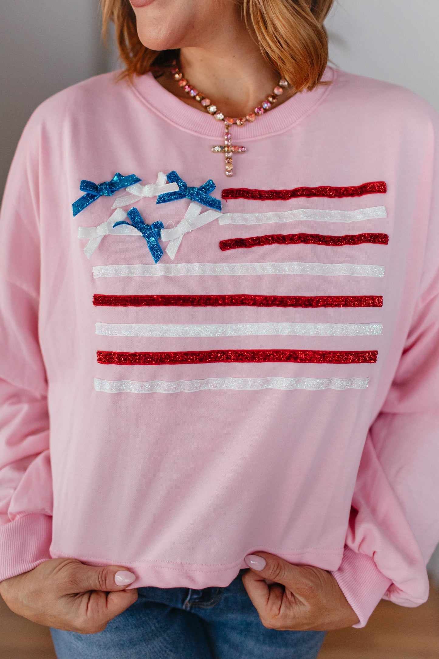 Bowtastic Flag Sweatshirt - FINAL SALE
