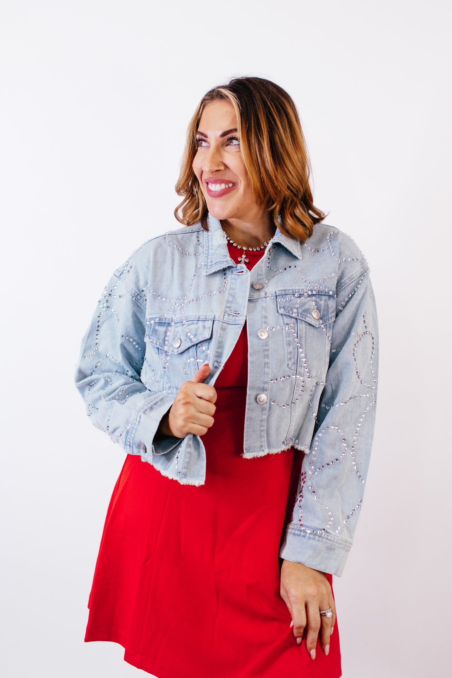 Glitz And Bows Denim Jacket