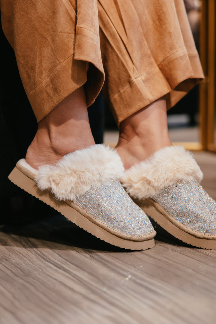 Corky's Clear Rhinestones Let's Order In Shoes