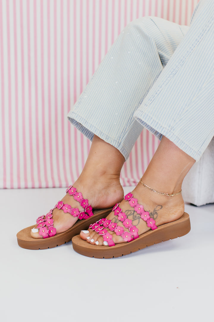 Corky's Pink Garden Party Sandals