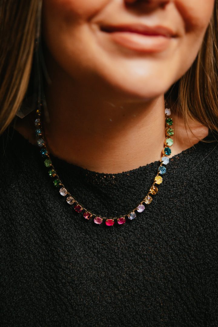 Cherry On Top Necklace In Multi - 18 Inch