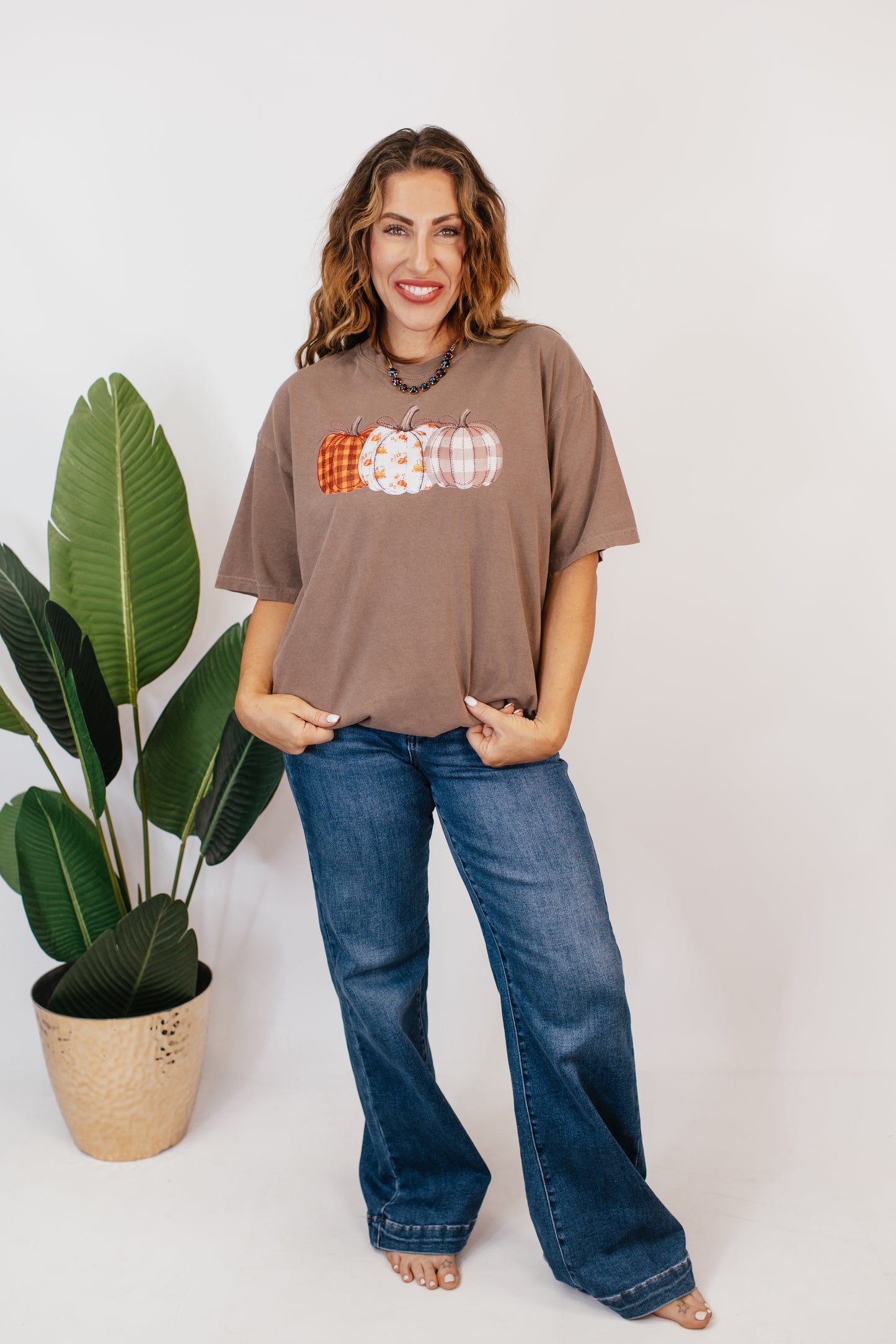 Preppy Pumpkin Graphic Tee - FINAL SALE