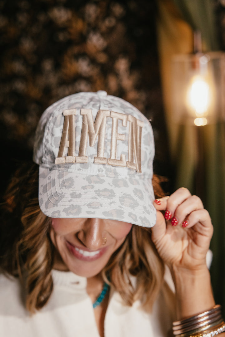 Leopard Patch Graphic Baseball Hat - FINAL SALE