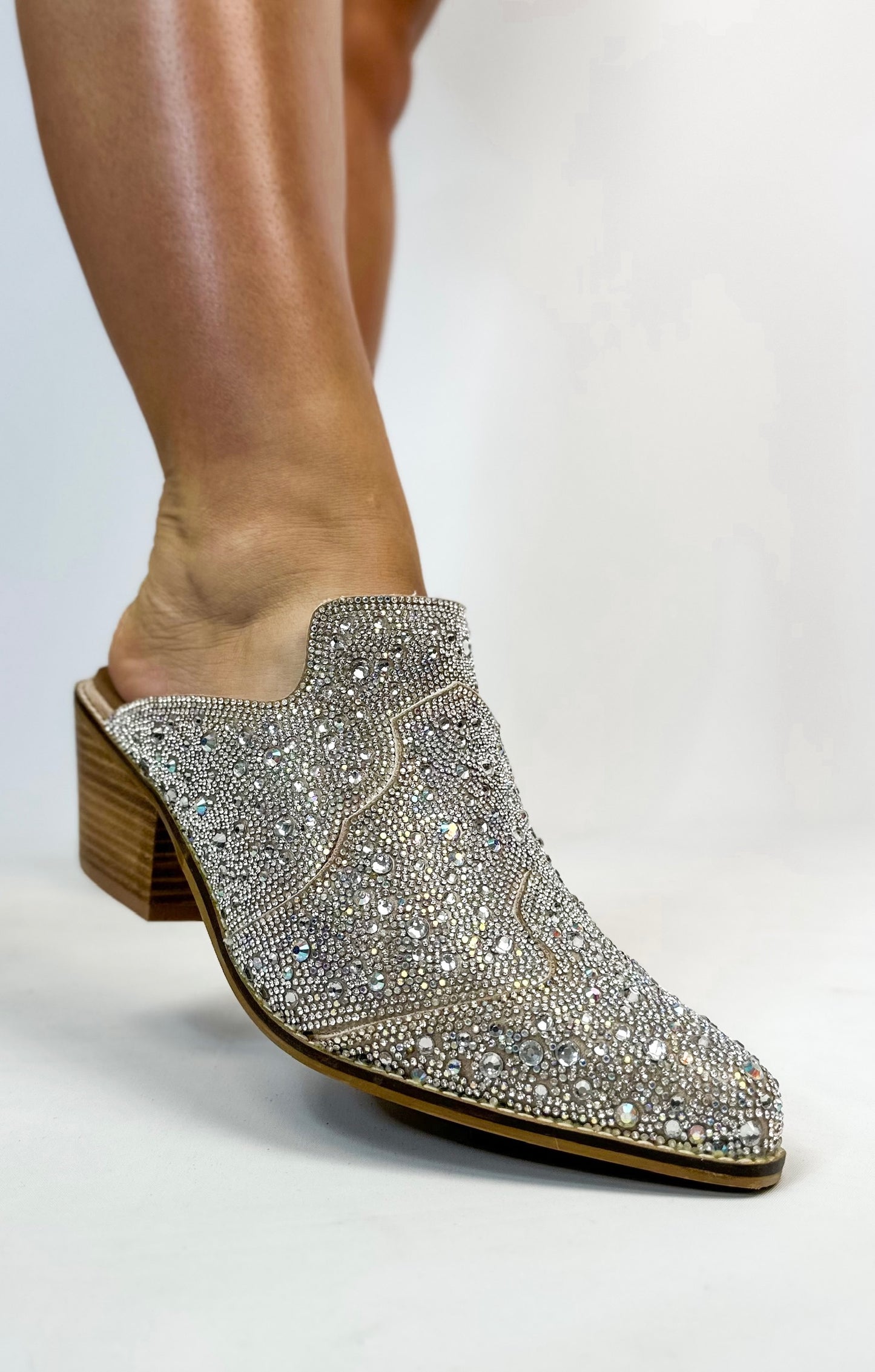 Corky's Clear Rhinestones Tex Mex Shoes