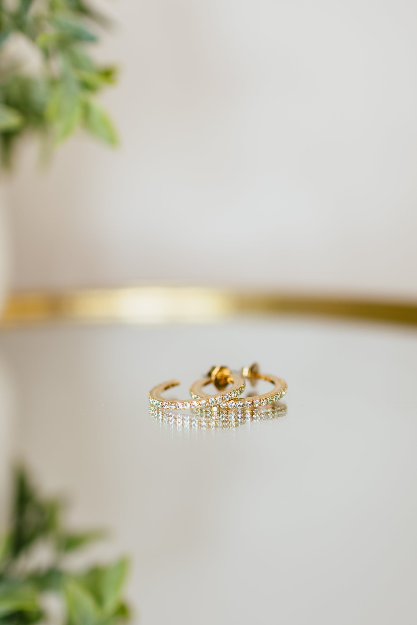 Tova Slim Hoops in Chrysolite - FINAL SALE