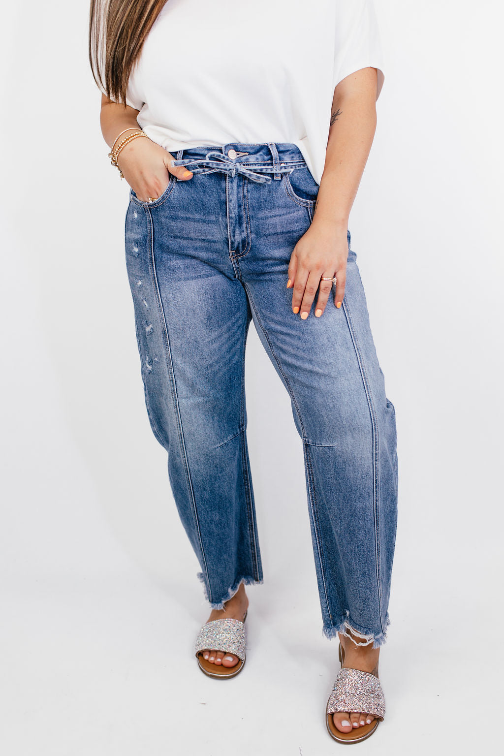 Curve Appeal Barrel Jeans - Reg/Curvy