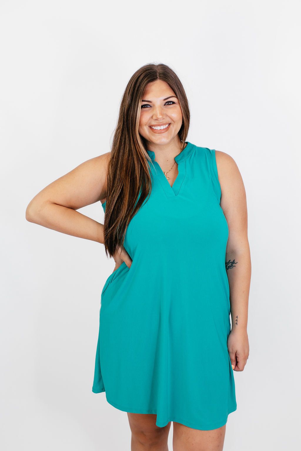 Flow And Go Dress in Emerald - Reg/Curvy - FINAL SALE