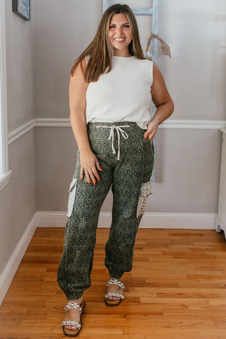 Olive Rush Leopard Pants