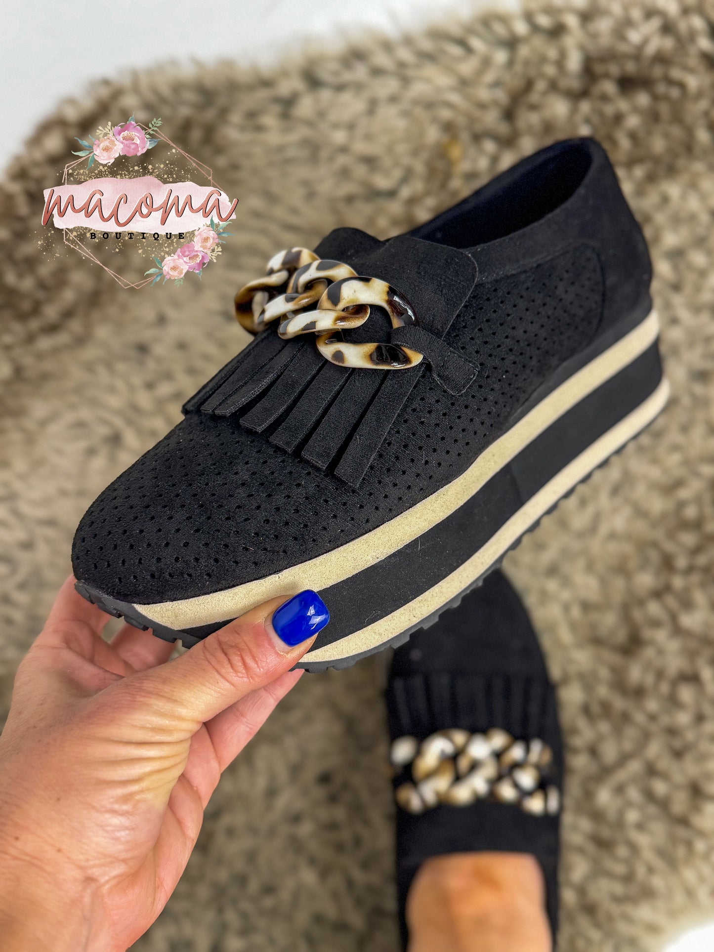 Black Suede Paloma Shoes