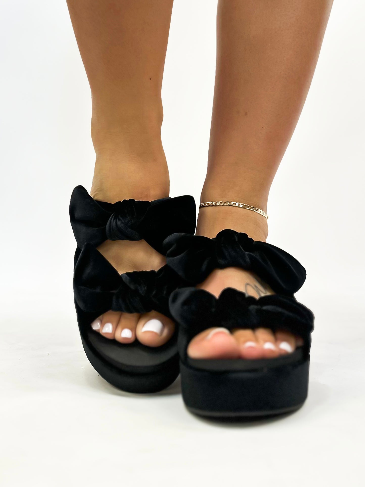 Corky's Black Velvet Put A Bow On It Heels