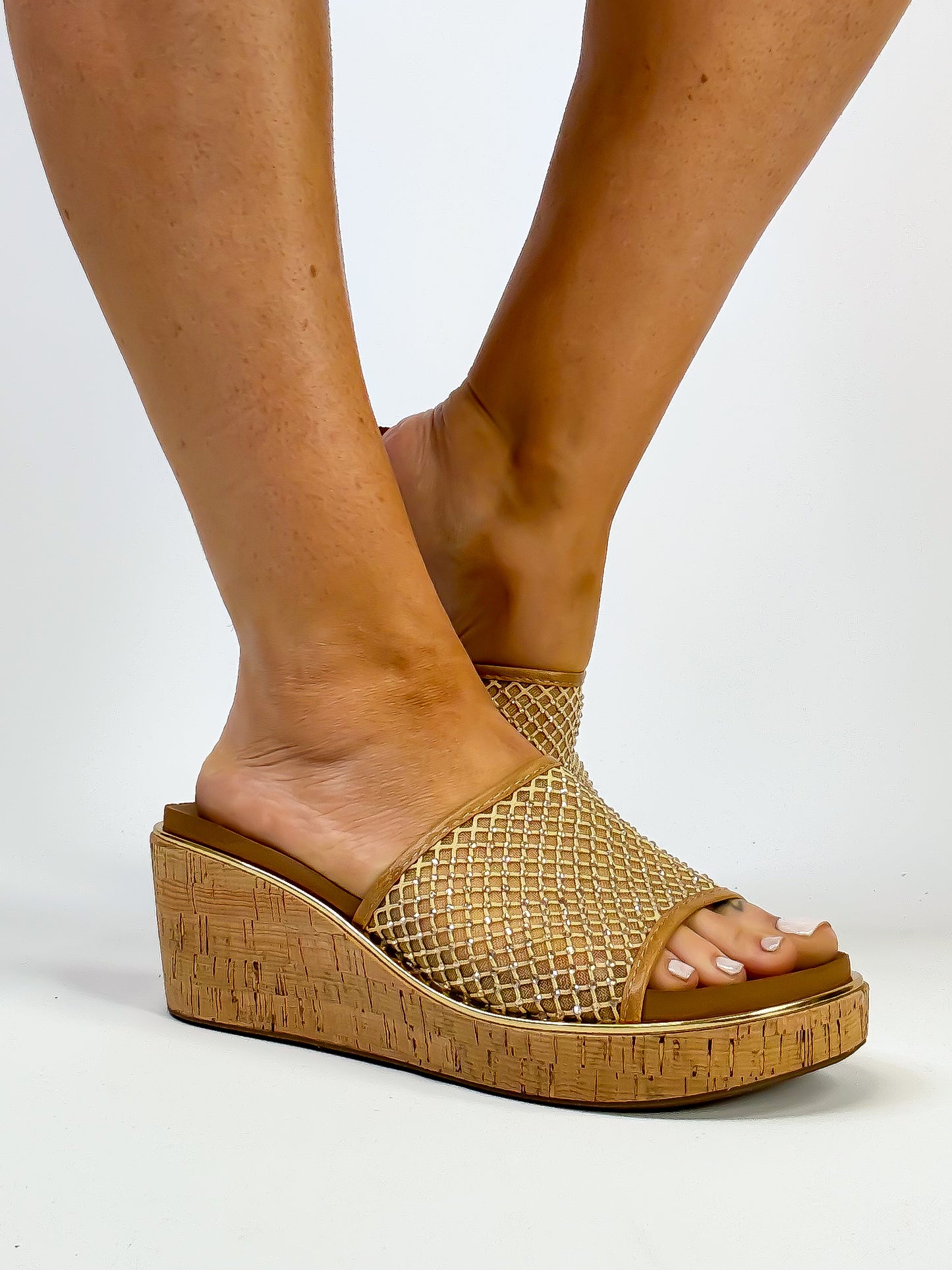 Corky's Caramel Let's Mesh Around Sandals