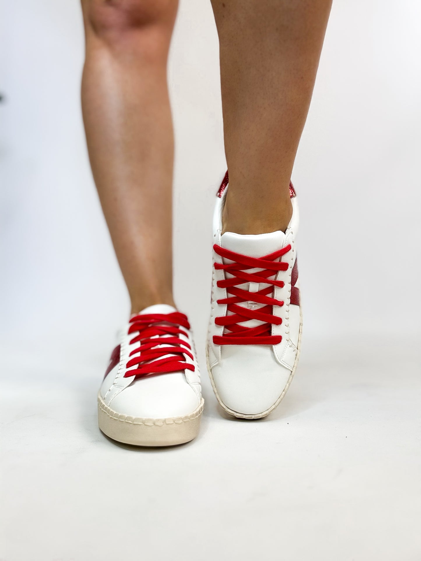 Corky's White Red Friend Zone Sneakers