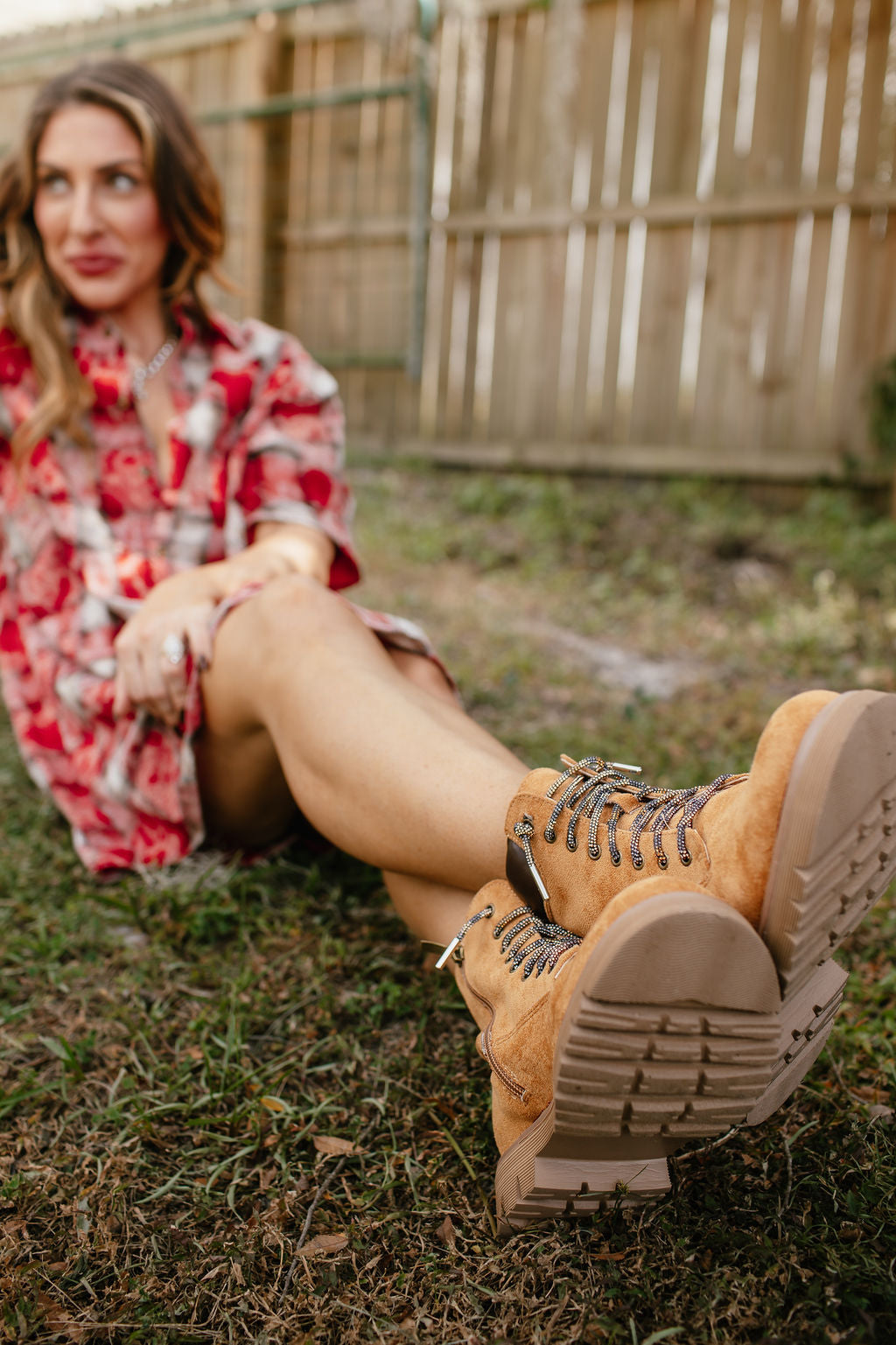 Corky's Chamois Put In The Work Boots with Sparkle Laces