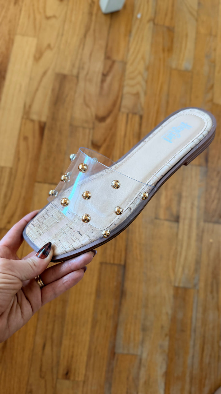 Corky's Clear With Studs Come Aboard Sandals