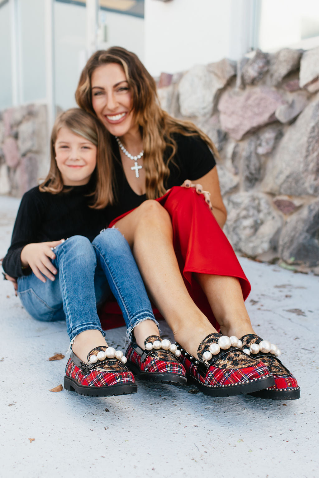 Betsey Johnson Women's Red Plaid Harloe Shoes