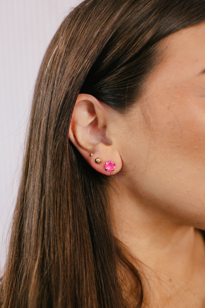 Tova Oakland Studs In Ultra Orchid
