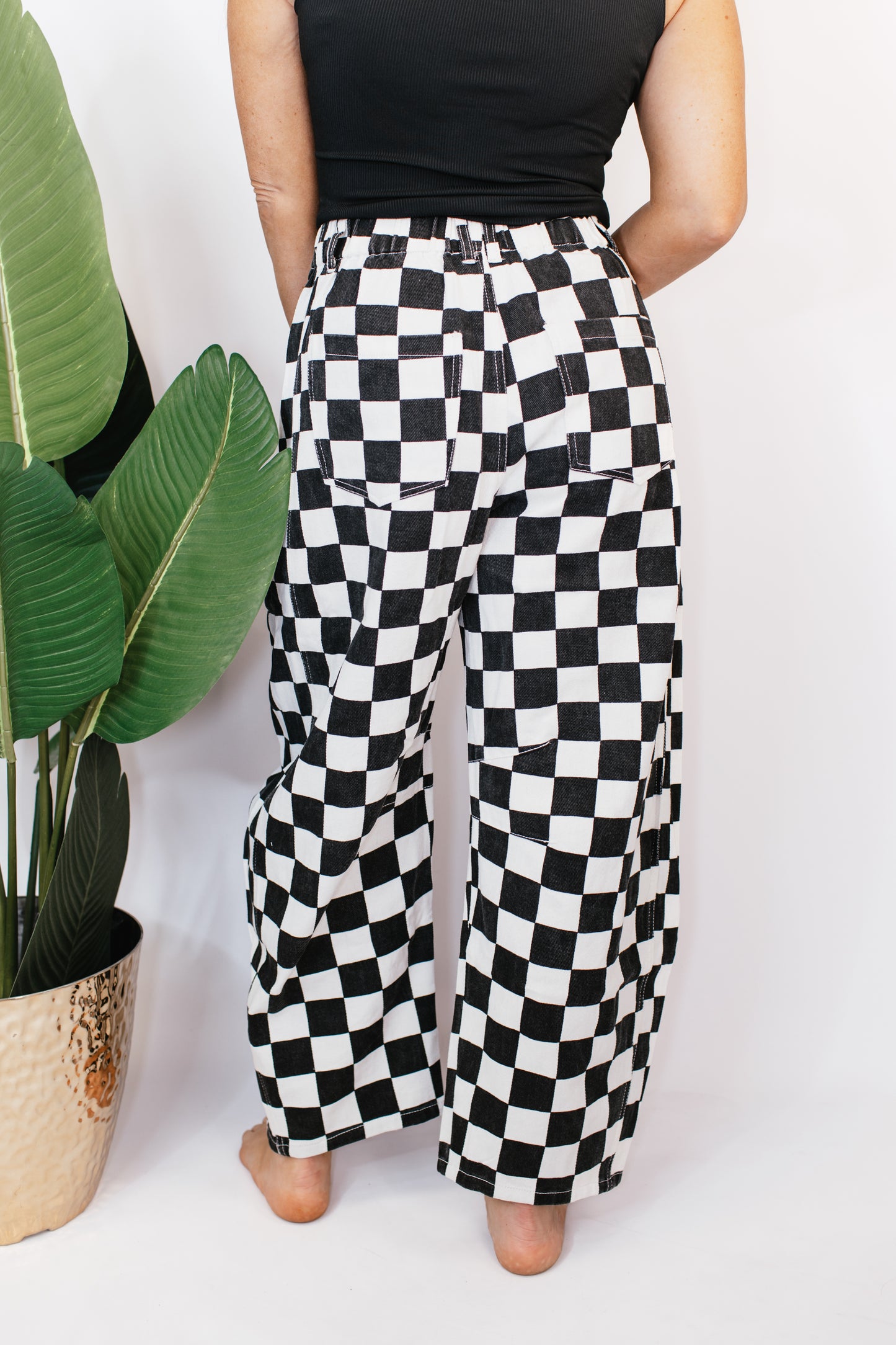 Checker Comfort Pants - Reg/Curvy