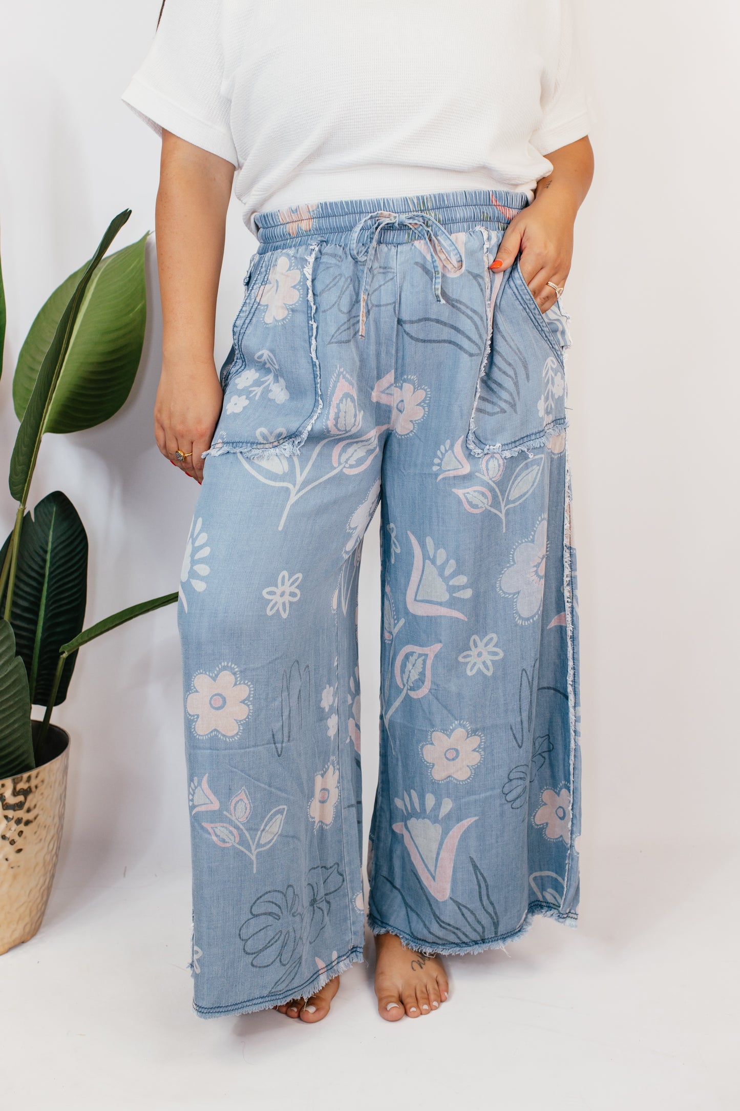 Easy Bloom Wide Leg Pants - Reg & Curvy - FINAL SALE