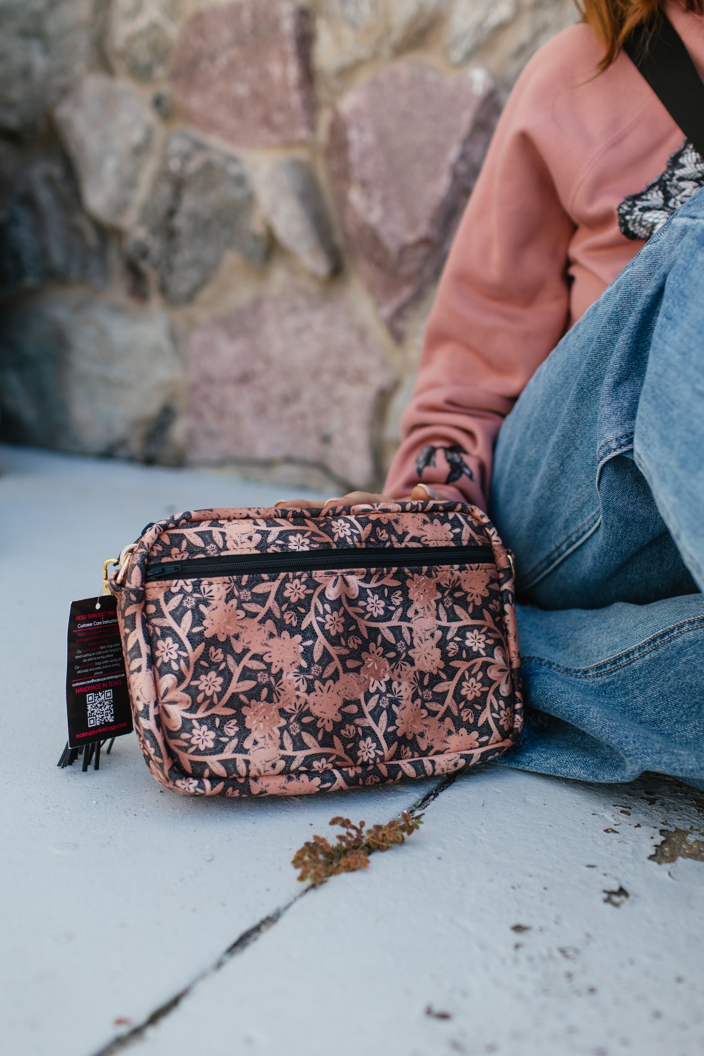 Makeup Junkie Bags - Midnight Rosé