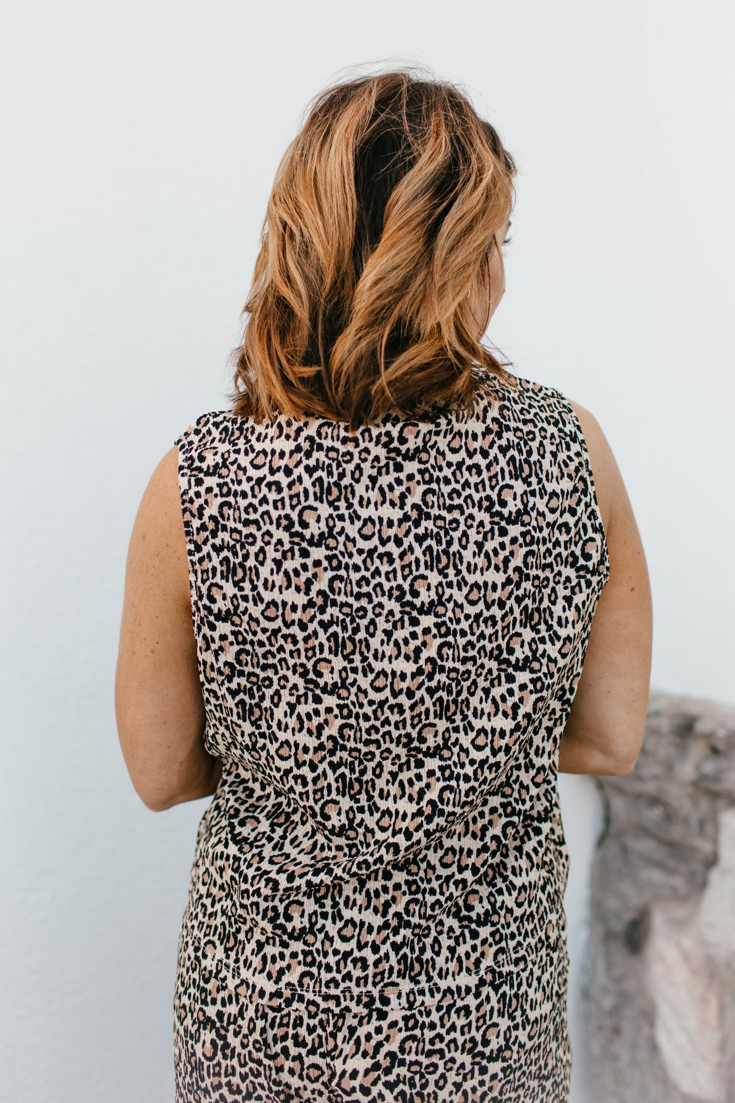 Minimalist Tank Top In Leopard - Reg & Curvy