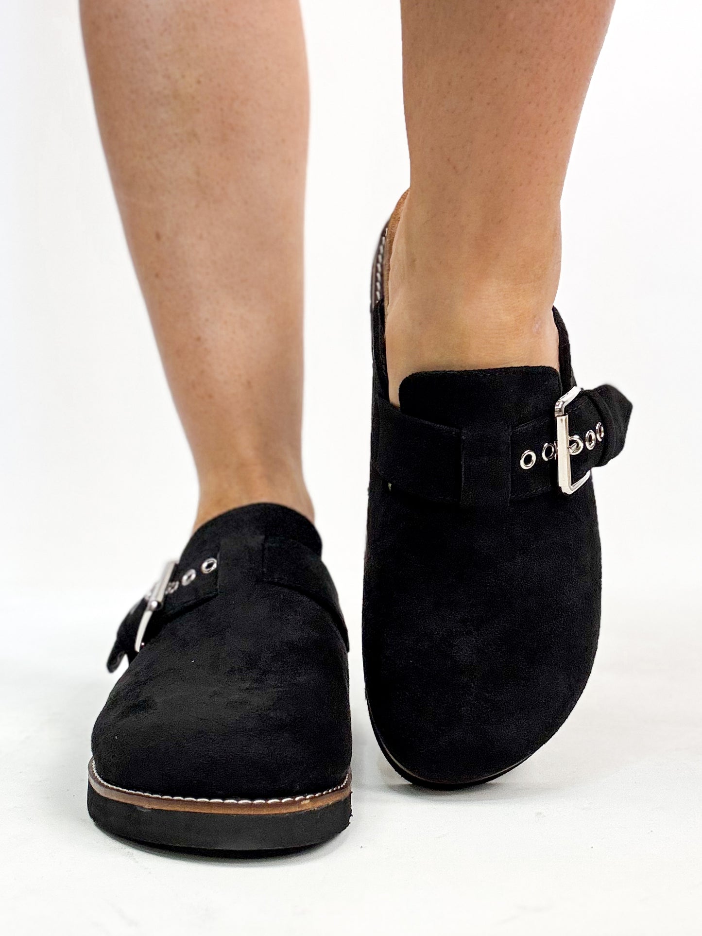 Corky's Black Faux Suede Day Dream Shoes