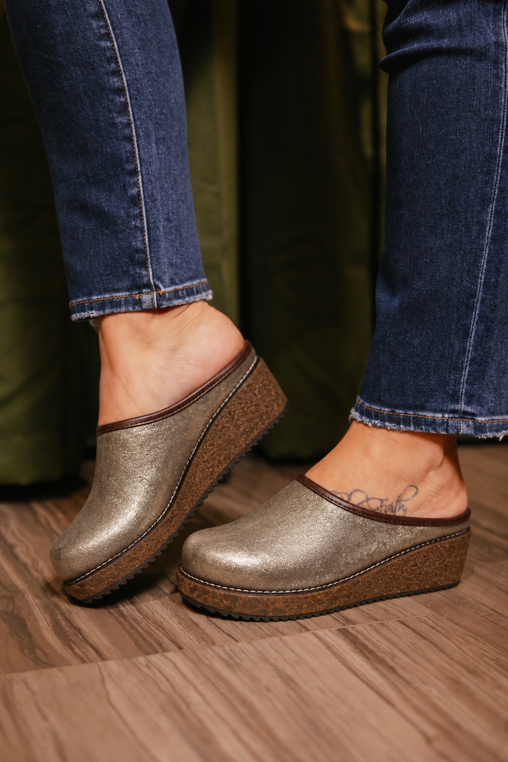 Corky's Gold Wash Metallic Better Half Shoes